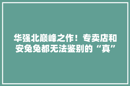 华强北巅峰之作！专卖店和安兔兔都无法鉴别的“真”三星W2018