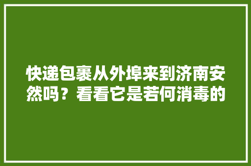 快递包裹从外埠来到济南安然吗？看看它是若何消毒的 快递包裹从外埠来到济南安然吗？看看它是若何消毒的 人工智能