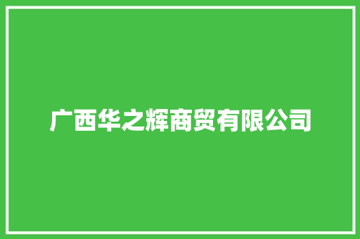 广西华之辉商贸有限公司