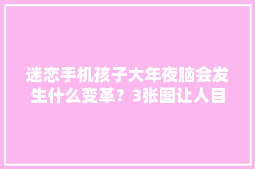 迷恋手机孩子大年夜脑会发生什么变革？3张图让人目即成诵