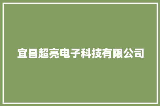 宜昌超亮电子科技有限公司