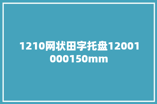 1210网状田字托盘12001000150mm 1210网状田字托盘12001000150mm 人工智能