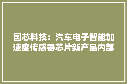 国芯科技：汽车电子智能加速度传感器芯片新产品内部测试成功