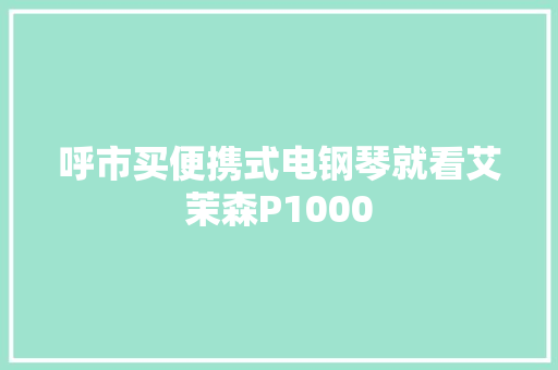 呼市买便携式电钢琴就看艾茉森P1000