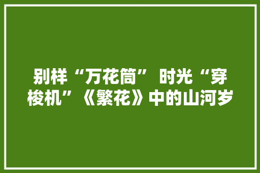 别样“万花筒” 时光“穿梭机”《繁花》中的山河岁月与上海变迁 别样“万花筒” 时光“穿梭机”《繁花》中的山河岁月与上海变迁 智能家居