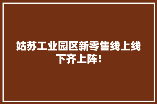 姑苏工业园区新零售线上线下齐上阵！