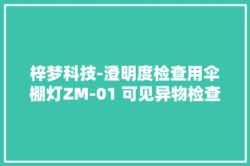 梓梦科技-澄明度检查用伞棚灯ZM-01 可见异物检查仪 梓梦科技-澄明度检查用伞棚灯ZM-01 可见异物检查仪 人工智能