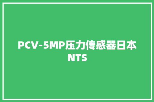 PCV-5MP压力传感器日本NTS