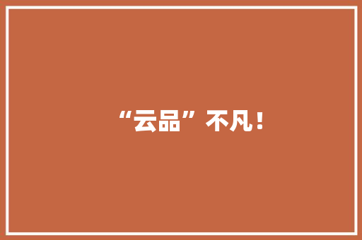 “云品”不凡! 人工智能 “云品”不凡! “云品”不凡! 人工智能