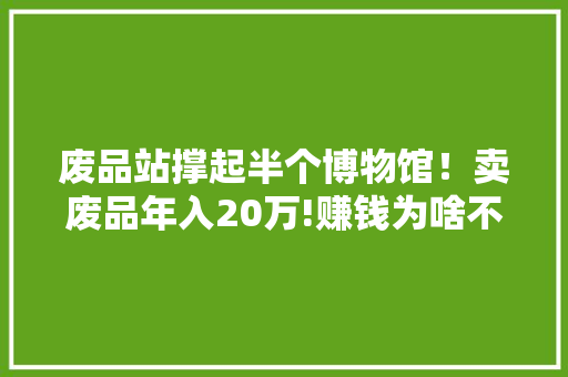 废品站撑起半个博物馆！卖废品年入20万!赚钱为啥不建议通俗人干 废品站撑起半个博物馆！卖废品年入20万!赚钱为啥不建议通俗人干 互联通信