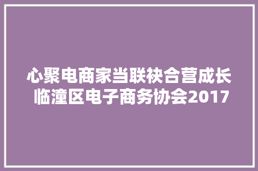 心聚电商家当联袂合营成长 临潼区电子商务协会2017年度大年夜会暨年货节圆满召开