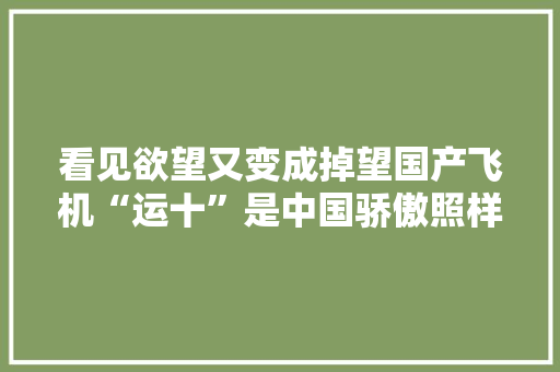 看见欲望又变成掉望国产飞机“运十”是中国骄傲照样缺点？ 看见欲望又变成掉望国产飞机“运十”是中国骄傲照样缺点？ 人工智能