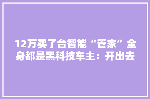 12万买了台智能“管家”全身都是黑科技车主：开出去有面儿 12万买了台智能“管家”全身都是黑科技车主：开出去有面儿 智能家居