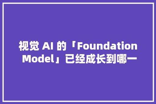 视觉 AI 的「Foundation Model」已经成长到哪一步？丨CVPR 2024 现场直击 视觉 AI 的「Foundation Model」已经成长到哪一步？丨CVPR 2024 现场直击 智能家居