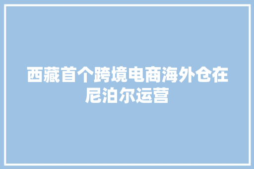 西藏首个跨境电商海外仓在尼泊尔运营