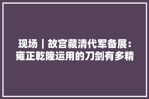 现场｜故宫藏清代军备展：雍正乾隆运用的刀剑有多精致 现场｜故宫藏清代军备展：雍正乾隆运用的刀剑有多精致 智能家居