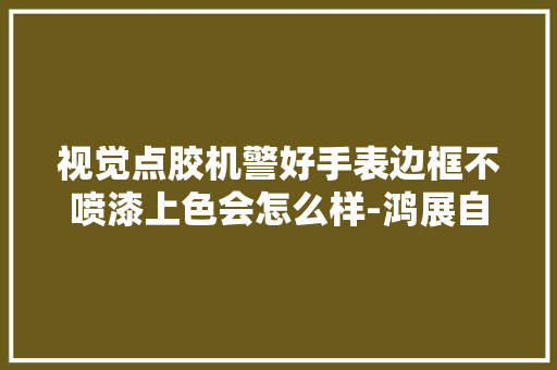 视觉点胶机警好手表边框不喷漆上色会怎么样-鸿展自动化