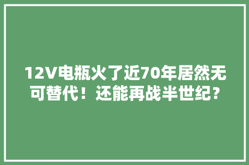12V电瓶火了近70年居然无可替代！还能再战半世纪？ 12V电瓶火了近70年居然无可替代！还能再战半世纪？ 智能科技