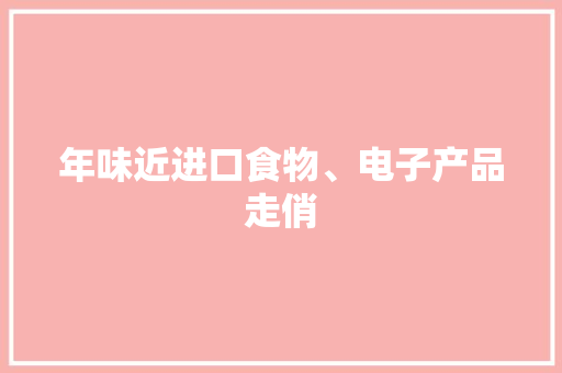 年味近进口食物、电子产品走俏