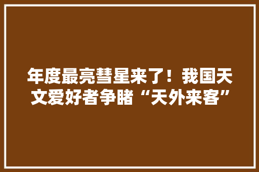 年度最亮彗星来了！我国天文爱好者争睹“天外来客”风姿 年度最亮彗星来了！我国天文爱好者争睹“天外来客”风姿 智能家居