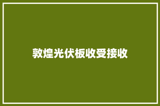 敦煌光伏板收受接收 敦煌光伏板收受接收 人工智能