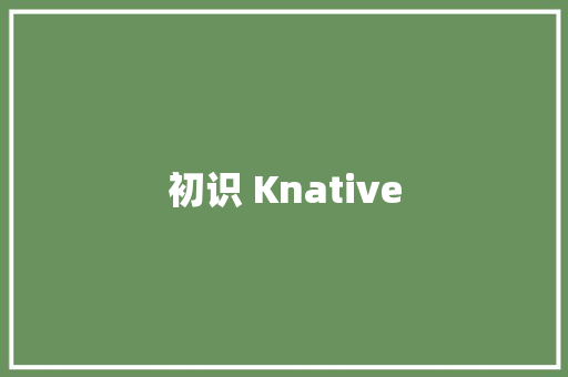 初识 Knative 初识 Knative 互联通信