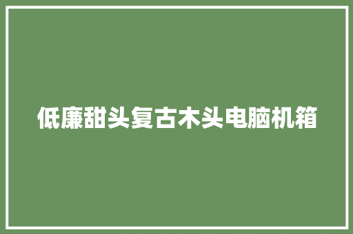 低廉甜头复古木头电脑机箱