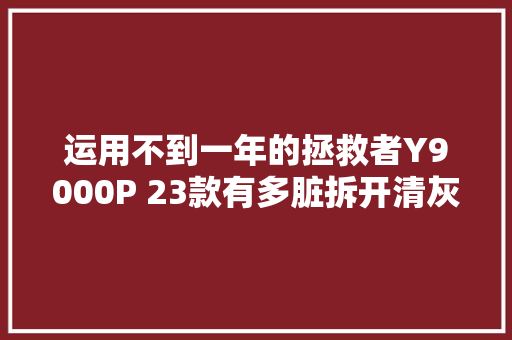 运用不到一年的拯救者Y9000P 23款有多脏拆开清灰换硅脂