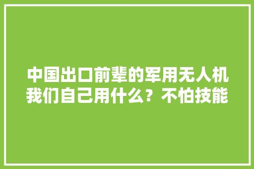 中国出口前辈的军用无人机我们自己用什么？不怕技能外泄吗？