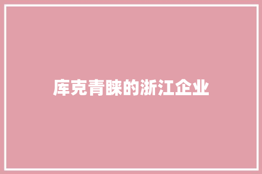 库克青睐的浙江企业 库克青睐的浙江企业 智能家居
