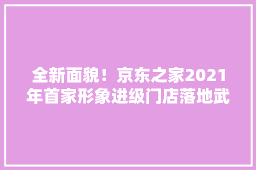 全新面貌！京东之家2021年首家形象进级门店落地武汉