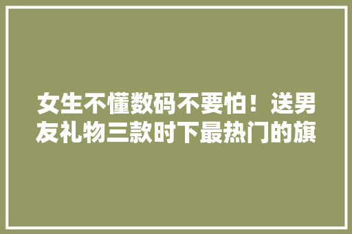 女生不懂数码不要怕！送男友礼物三款时下最热门的旗舰机任你选