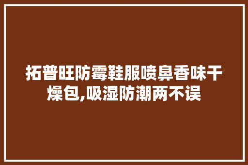 拓普旺防霉鞋服喷鼻香味干燥包,吸湿防潮两不误