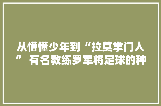 从懵懂少年到“拉莫掌门人” 有名教练罗军将足球的种子播撒在孩子心间 从懵懂少年到“拉莫掌门人” 有名教练罗军将足球的种子播撒在孩子心间 智能家居