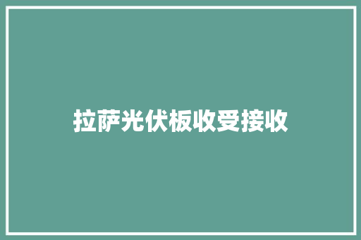 拉萨光伏板收受接收 拉萨光伏板收受接收 人工智能