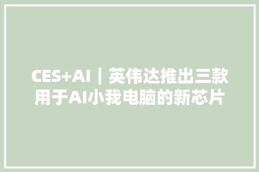 CES+AI｜英伟达推出三款用于AI小我电脑的新芯片 CES+AI｜英伟达推出三款用于AI小我电脑的新芯片 智能科技