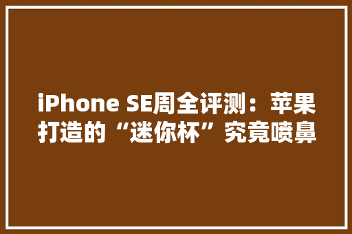 iPhone SE周全评测：苹果打造的“迷你杯”究竟喷鼻香不喷鼻香？