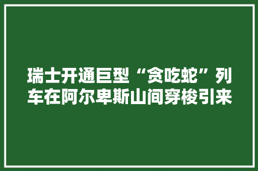 瑞士开通巨型“贪吃蛇”列车在阿尔卑斯山间穿梭引来千人不雅观赏