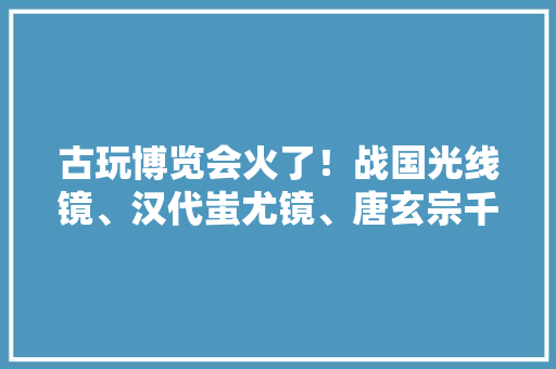 古玩博览会火了！战国光线镜、汉代蚩尤镜、唐玄宗千秋镜宝贵文玩叫人流连 古玩博览会火了！战国光线镜、汉代蚩尤镜、唐玄宗千秋镜宝贵文玩叫人流连 人工智能