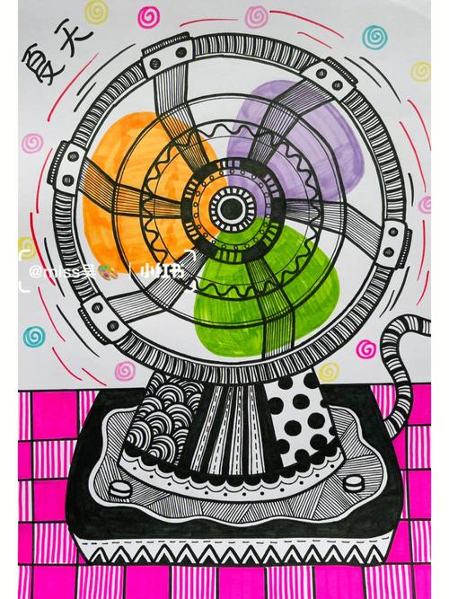 儿童画教程|暑假特色线描艺术课《夏天的电风扇》 互联通信 儿童画教程|暑假特色线描艺术课《夏天的电风扇》 儿童画教程|暑假特色线描艺术课《夏天的电风扇》 互联通信