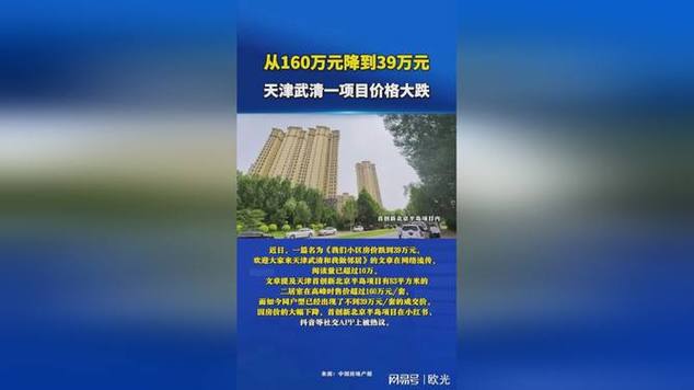 从160万元降到39万元！天津武清一项目价格大年夜跌背后 从160万元降到39万元！天津武清一项目价格大年夜跌背后 智能家居
