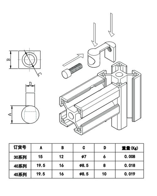 铝型材配件及连接件图鉴 智能家居 铝型材配件及连接件图鉴 铝型材配件及连接件图鉴 智能家居