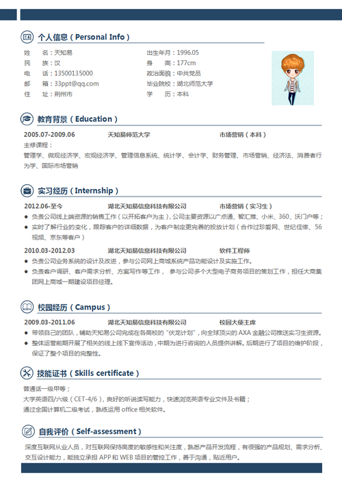 产品运营小我简历21篇 互联通信 产品运营小我简历21篇 产品运营小我简历21篇 互联通信